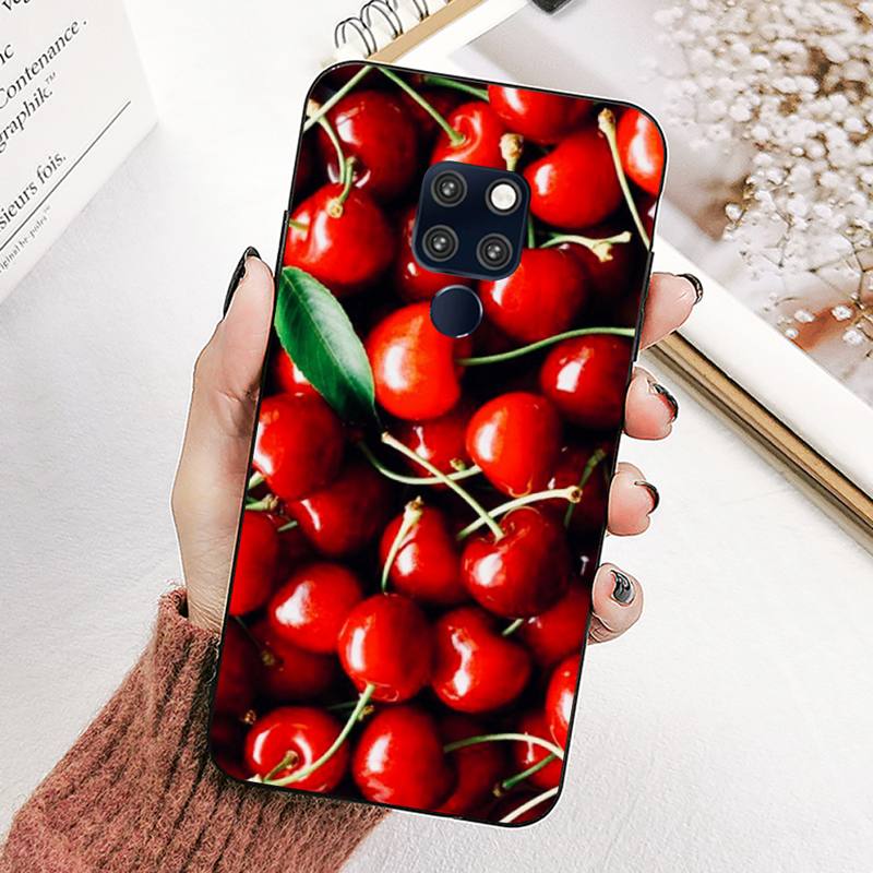 YNDFCNB Красный вишневый летний фруктовый чехол для телефона Huawei Mate 20 10 9 40 30 lite pro X Nova 2 3i 7se