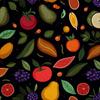 Outdoor Dekostoffe Oxford - Motiv Obst | Dx6488