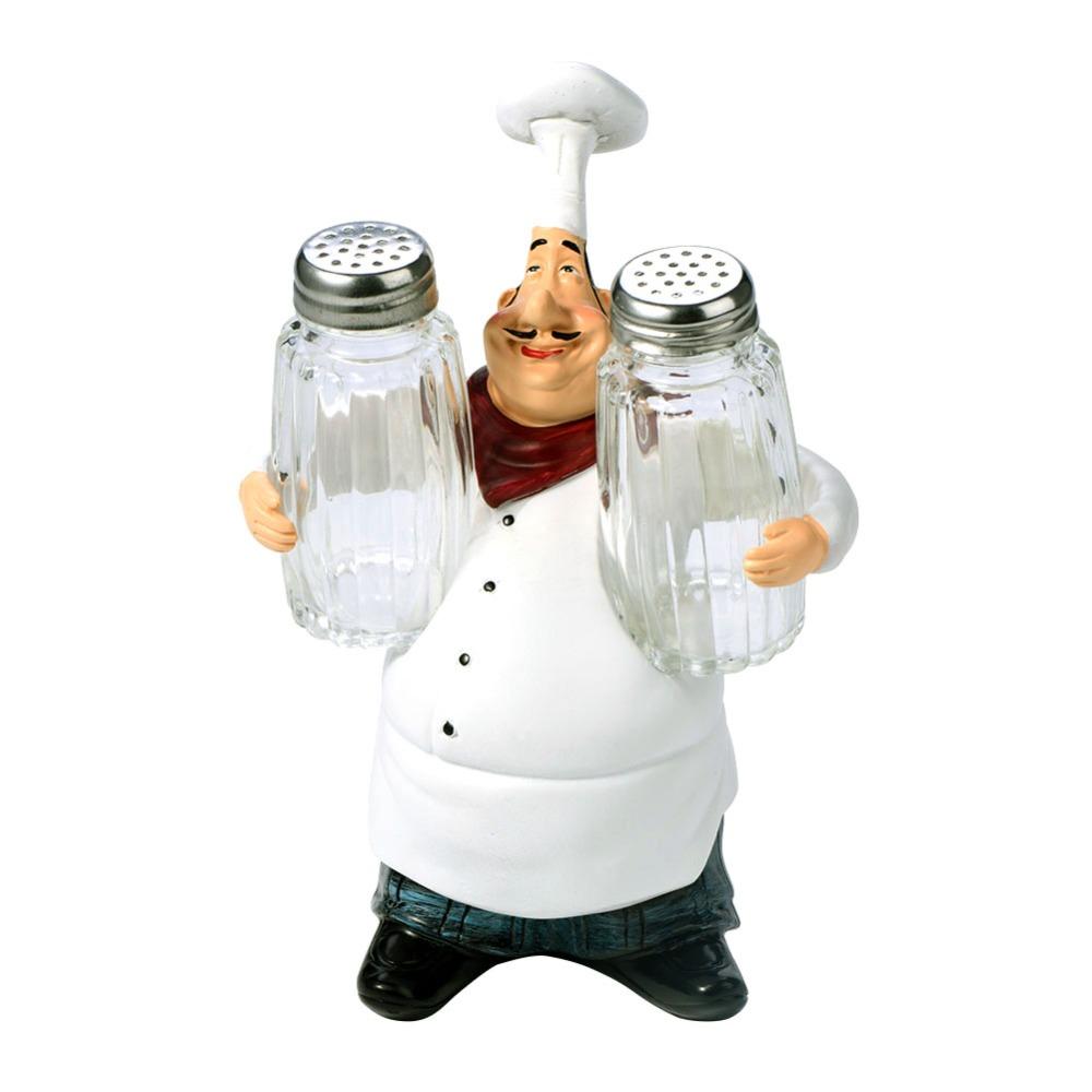 Craft Figurine Chef Statue Vintage Style Chef Statue Ornament Chef Figurine Restaurant Decor