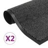 Doormat - VIDAXL - 90 X 150 Cm - Grey - Anthracite - Non-slip