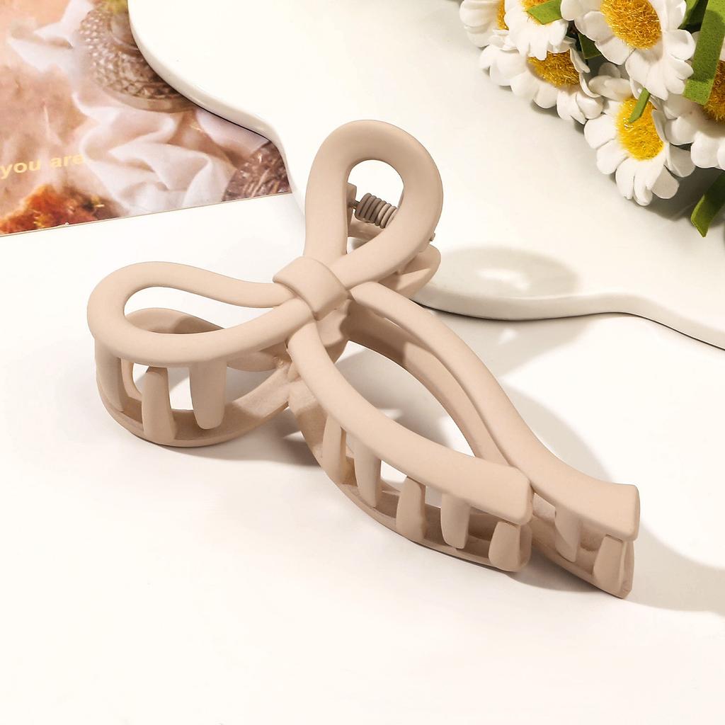 Полая бабочка большая элегантная заколка для волос простая задняя часть головы высокая прическа коготь акула заколка для волос головной убор