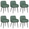 Dining Chairs 6 Pcs Velvet Sea Green 59 X 59.5 X 90 Cm