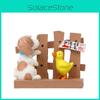 Cute Cartoon Fence Duck Dog Mini Model Ornament For Mini Garden And Floral Arrangements