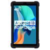 For Blackview Tab 60 Silicone Tablet Case Scratch-resistant Back Cover with PC Kickstand