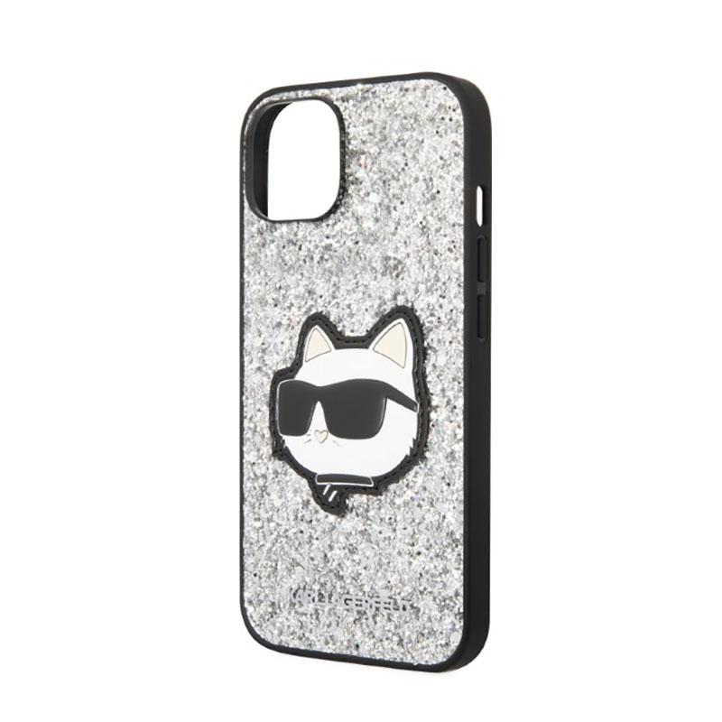 Karl Lagerfeld Nft Glitter Choupette Patch - Etui Iphone 14 (Srebrny)