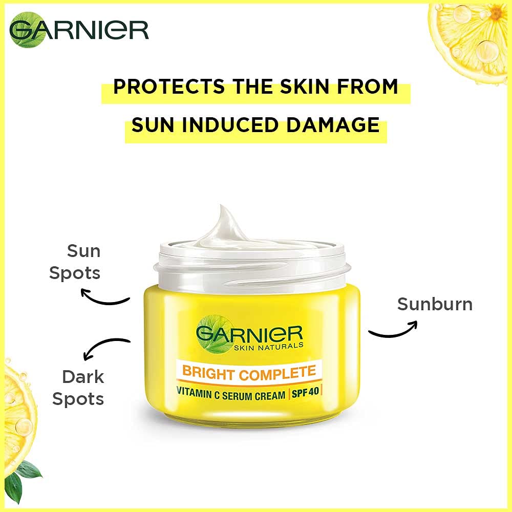 Garnier Крем-сыворотка Bright Complete VITAMIN C SPF40/PA+++, 45 г