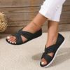 Women's Sandals Summer Selling Open Toe Flat Anti-Slip Sandals Fashion Round Toe Shallow Mouth Slip-on Women's Bag Heel Slippers