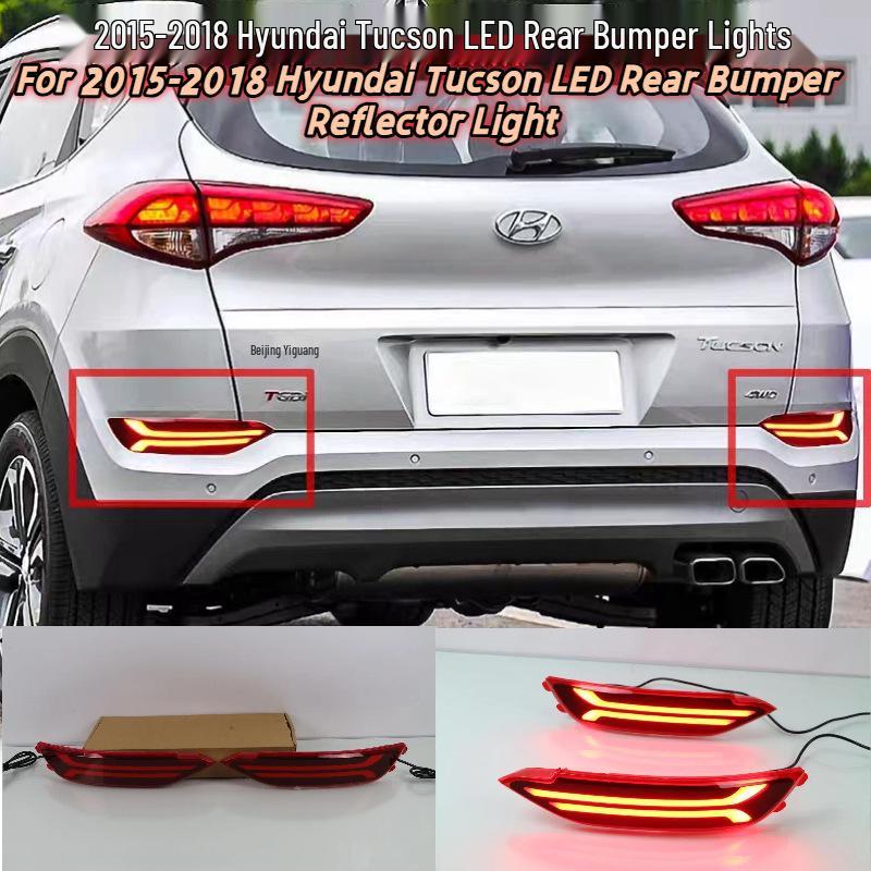 Светодиодные задний бампер и противотуманные фары для модификации Hyundai Tucson 2015-2018