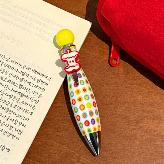 Креативная шариковая ручка Плавное письмо Скручивающаяся ручка-кегля Дофаминовые яркие цвета Ручка Веселая