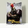 Movie R-Real Steel Throw Lightweight 240g Flannel Blanket Soft Skin-friendly for Summer Cooling