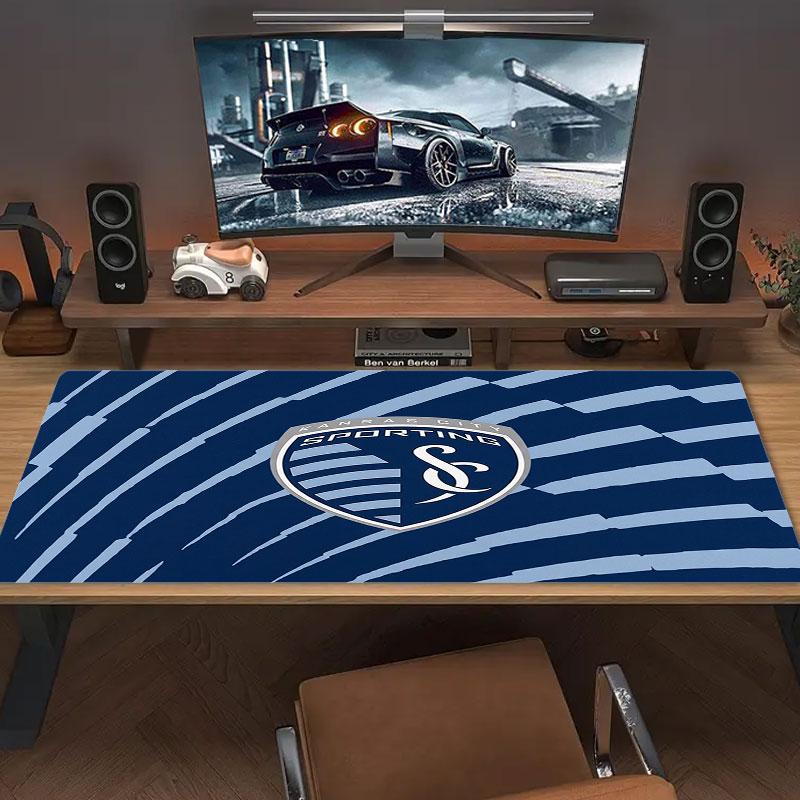 Sporting Kansas City Коврик для мыши большого размера Большая игровая подставка для стола Нескользящий Коврик для ноутбука Планшета Большой коврик для мыши XXL Игровой коврик для мини-ПК С заблокированным краем