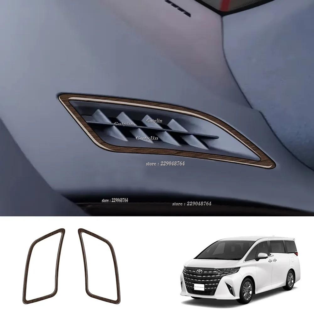 For Toyota Alphard Vellfire 40 Series 2024 ABS Wood Door Handle Window Switch Gear Shift Panel Cover Interior Accessories