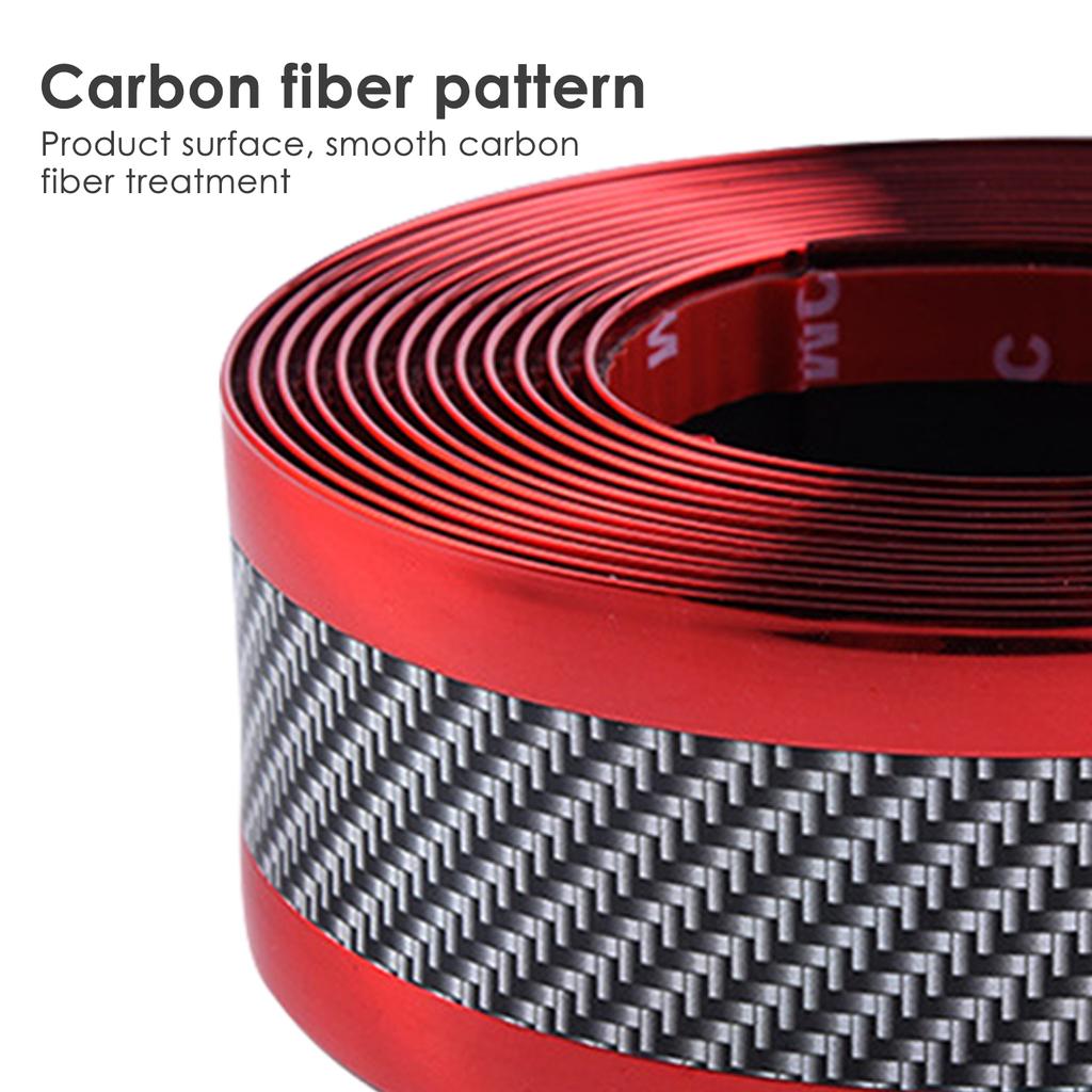 Car Stickers Anti Scratch Door Sill Protector Rubber Strip Carbon Fiber Car Threshold Protection Bumper Film Sticker Styling