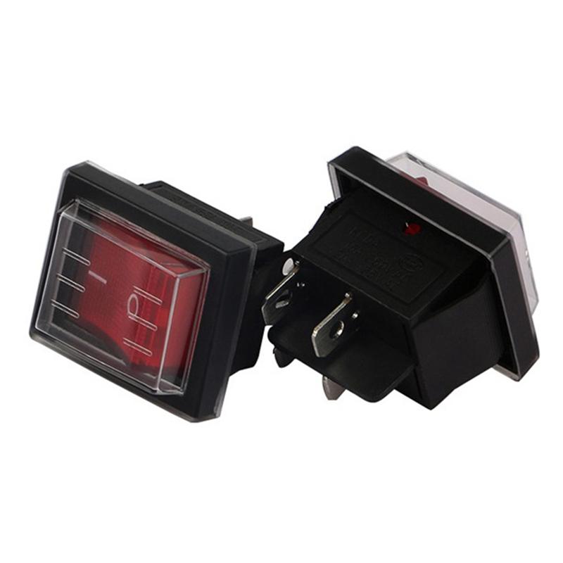 2025 Trend 1PC 36X29mm SPST 4 Pin Waterproof Boat Rocker Switch For Industrial Vacuum Cleaners With Waterproof Cover