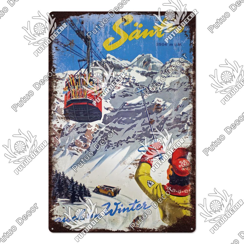 Decor Fun Animal Vintage Tin Sign Plaque Metal Plate Wall Art Decor for Living Room Man Cave Cafe Farmhouse Retro Poster