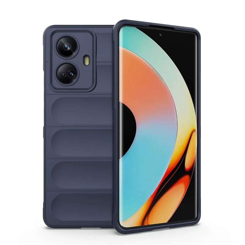 Чехол для OPPO Realme 10 Pro Plus 5G, задняя крышка, чехол для телефона, жидкий силикон, противоударные чехлы, защитный чехол Funda Coque