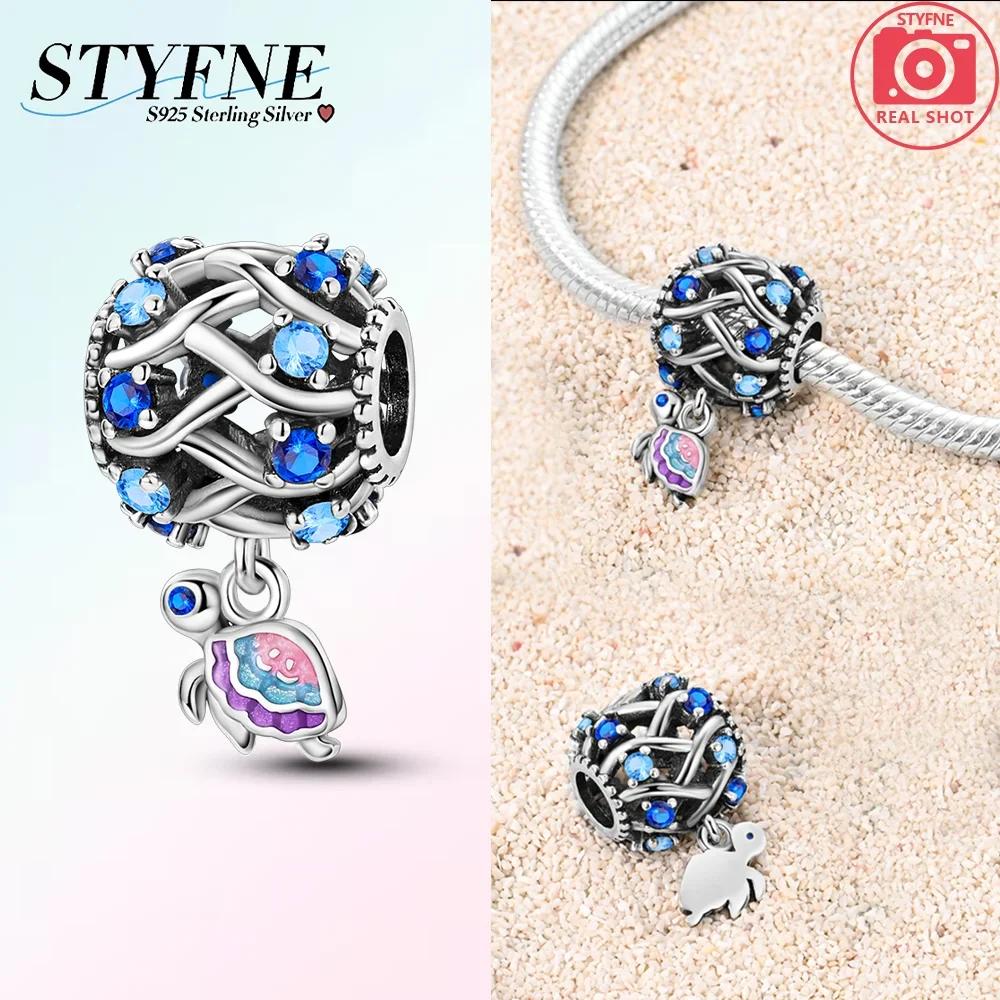 Exquisite Copper Colorful Star Turtle Charm Fit Original Bracelet Women Necklace Jewelry Gift Copper Charm Beads