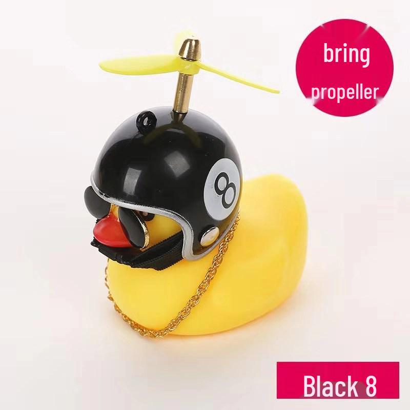 Car Windbreaker Duck: Creative Electric Vehicle Ornament, Little Yellow Duck Bicycle Decoration, Silicone Social Duck Doll