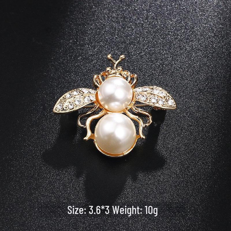 Брошь в виде пчелы с каплями масла в новом стиле - милая булавка в виде животного для воротников и аксессуаров одежды