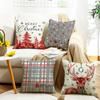 New Christmas Decorative Throw Pillow Cover Sofa Living Room Cushion Elk Print Pillow Cover