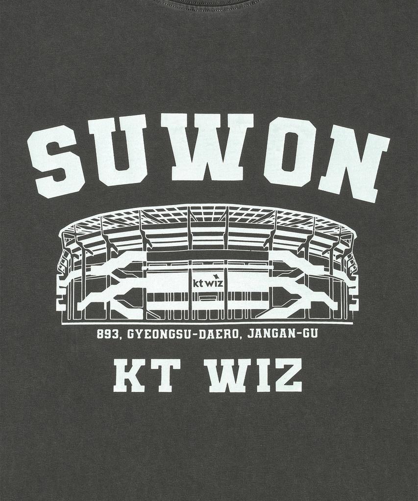 Hangugyaguwiwonhoe Mss X Kbo Ballpark Футболка с коротким рукавом Угольно-серый [Сувон Kt Wiz]