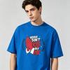 Male 100 Cotton Trend Graphic Tshirt Hands Star Letter Print Crew Neck Loose Short Sleeve Fashion Street Daily Casual Tops