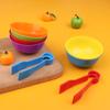 Детские игрушки для подсчета и сортировки, набор из пластиковых мисок, развивающие мелкую моторику