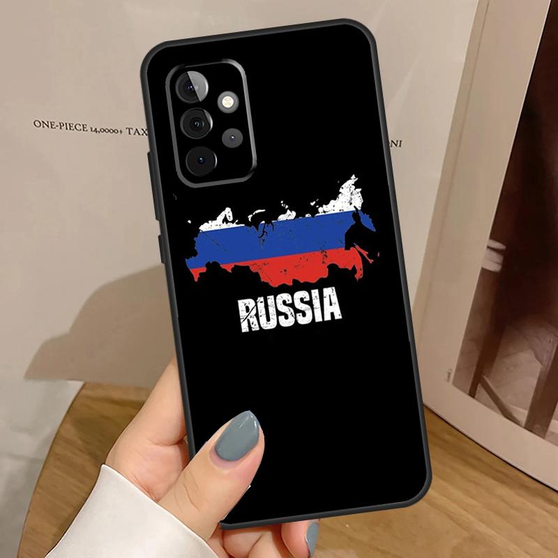 Russian Flag Case For Samsung Galaxy A15 A16 A17 A26 A36 A56 A55 A35 A52 A32 A12 A53 A33 A13 A14 A34 A54