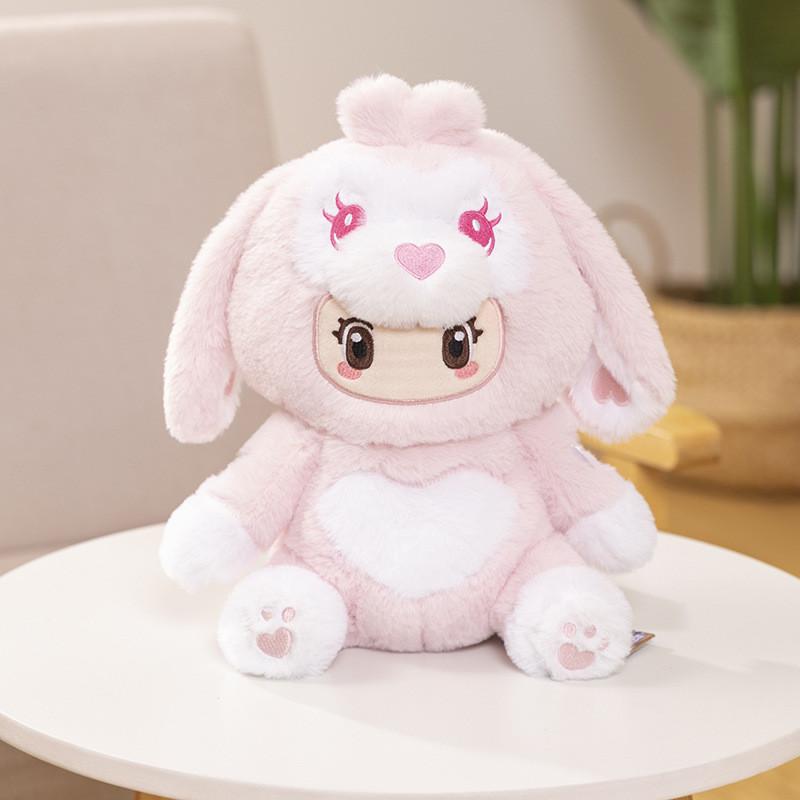 Licensed Yuen Officially Meng Zhi Xing Plush Toys Featuring Cute Sitting Animals