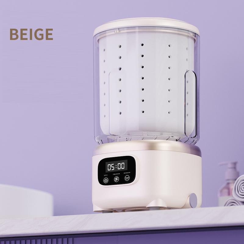 Стиральная машина 2-в-1 для стирки и отжима с мощным двигателем 390 Вт, автоматическим отжимом, мини-стиральной чашей и портативной беспроводной зарядкой