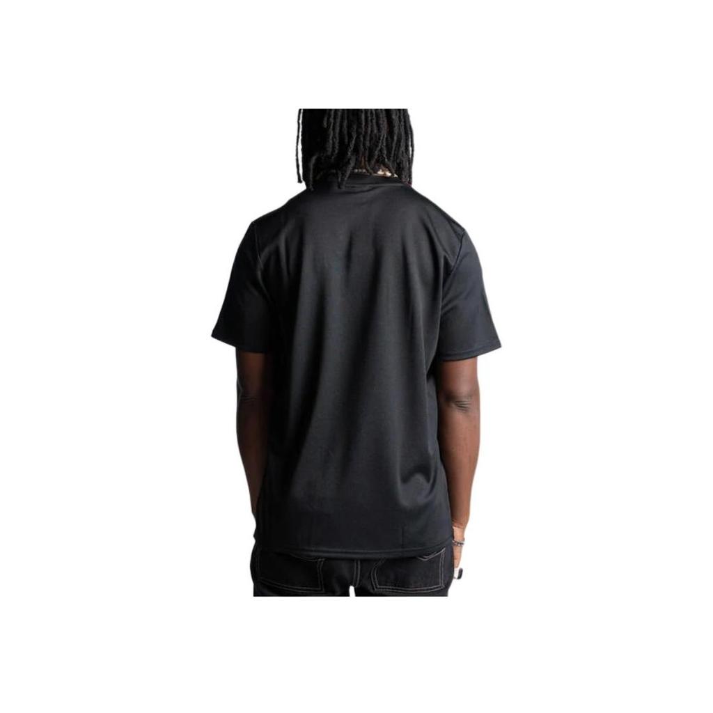 Adidas Футболка с коротким рукавом с логотипом Manchester United в полоску, мужская, черная JF0377