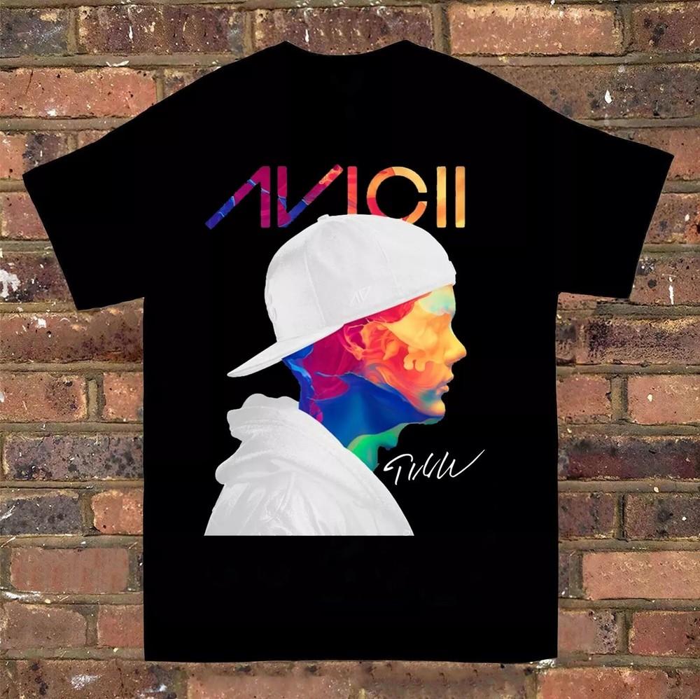 Avicii Singer Short Sleeve Cotton Black All Size T-Shirt Unisex T-Shirt