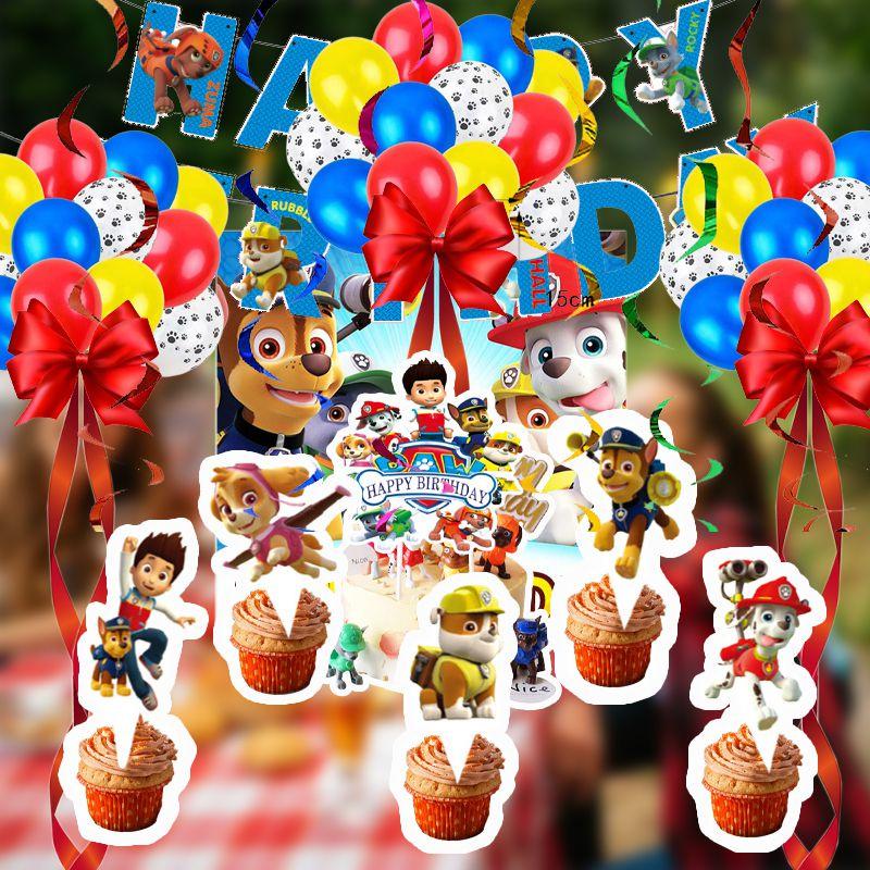Яркие бумажные товары для вечеринок Щенячий патруль для детских празднований дня рождения