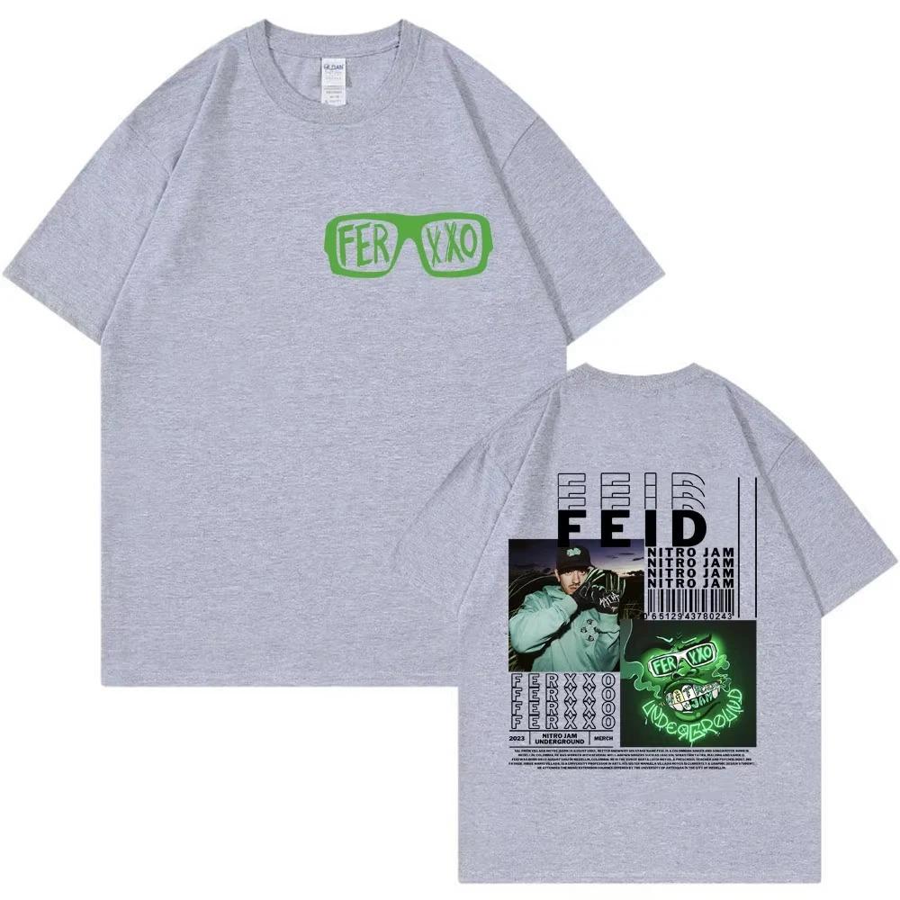 Rapper Feid Ferxxo Music Album TShirt Unisex Hip Hop Fashion Retro Harajuku Gothic Oversized Women And Unisex TShirt