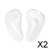 2x1 Pair Silicone Arch Support Insoles Orthotic Cushion Insert L Clear
