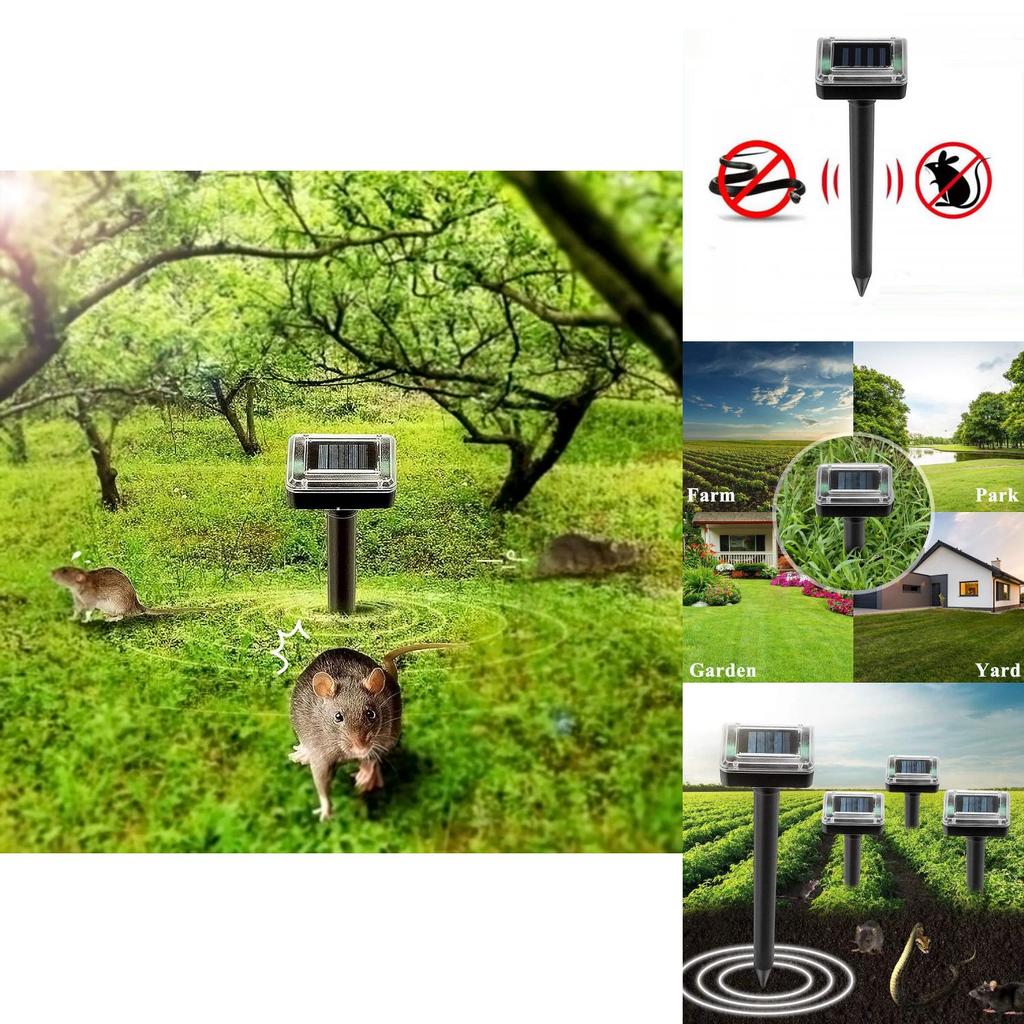 Беспроводной ультразвуковой отпугиватель вредителей с подзарядкой No Ip для дома и улицы