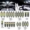 23pcs Led Car Light Bulb T10 Interior Map Dome Trunk License Plate Lamps Kit Ultra-thin Shape White Lights