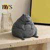 Декор для стола в форме кошки, 3D-печатная толстая фигурка, Современная сидящая статуэтка для декора, Коллекционное животное-украшение, Маленькая скульптура в подарок для влюбленных