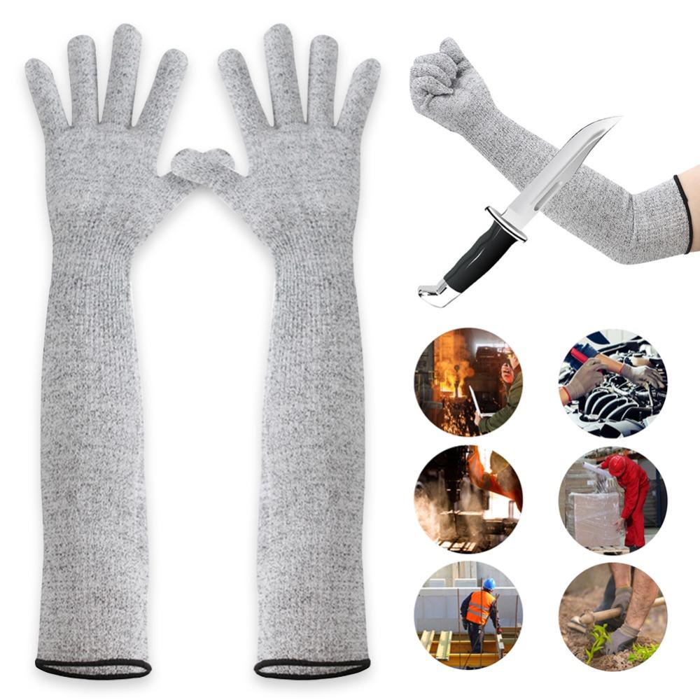 5 Anti-puncture Cut-Resistant Anti Cut Gloves HPPE Cut Resistan Skin-friendly Arm Protection Sleeve