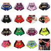 Short Muay Thai Breathable Kickboxing Shorts Kids Adults Match Boxing Pants Men's Women's Boy's Girl's Fight MMA Training Trunks