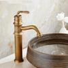 Смесители для раковины Старинная латунь Смеситель для ванной комнаты Однорычажный Винтажный Настольный Torneiras Горячая холодная Смеситель для ванны Водопроводный кран