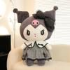 Customized My Melody Bowknot Dress Pillow & Dark Kuromi Plush Doll - Girl's Birthday Gift