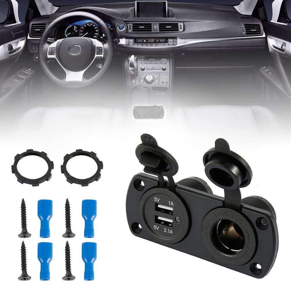 Автомобильная розетка прикуривателя 12 В с двойным зарядным устройством USB Установка автомобильной розетки