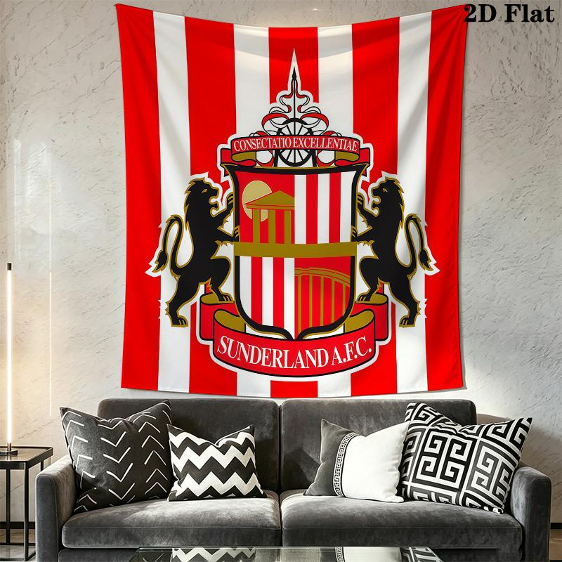 Sunderland Wall Tapestry Aesthetic Wall Hanging Printed Fabric Blanket Decorative Tapestries for Bedroom Living Room Home Decor