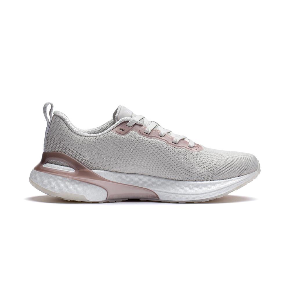 Li Ning Амортизирующие Дышащие Низкие Повседневные Беговые Кроссовки Женские Антарктический Серый ARHT008-7