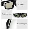 3D-очки GL1800 Легкие Изображение высокой четкости ПК Черные Активные затворные 3D-очки для 3D-проекторов/телевизоров DLP LINK