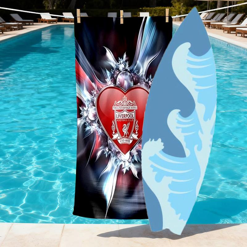 football club.C Print Beach Towel Design, Soft, Lightweight. for Home Bathroom, Spa, Pool, Yoga, Surfing, Camping, Gift for Family, Friend