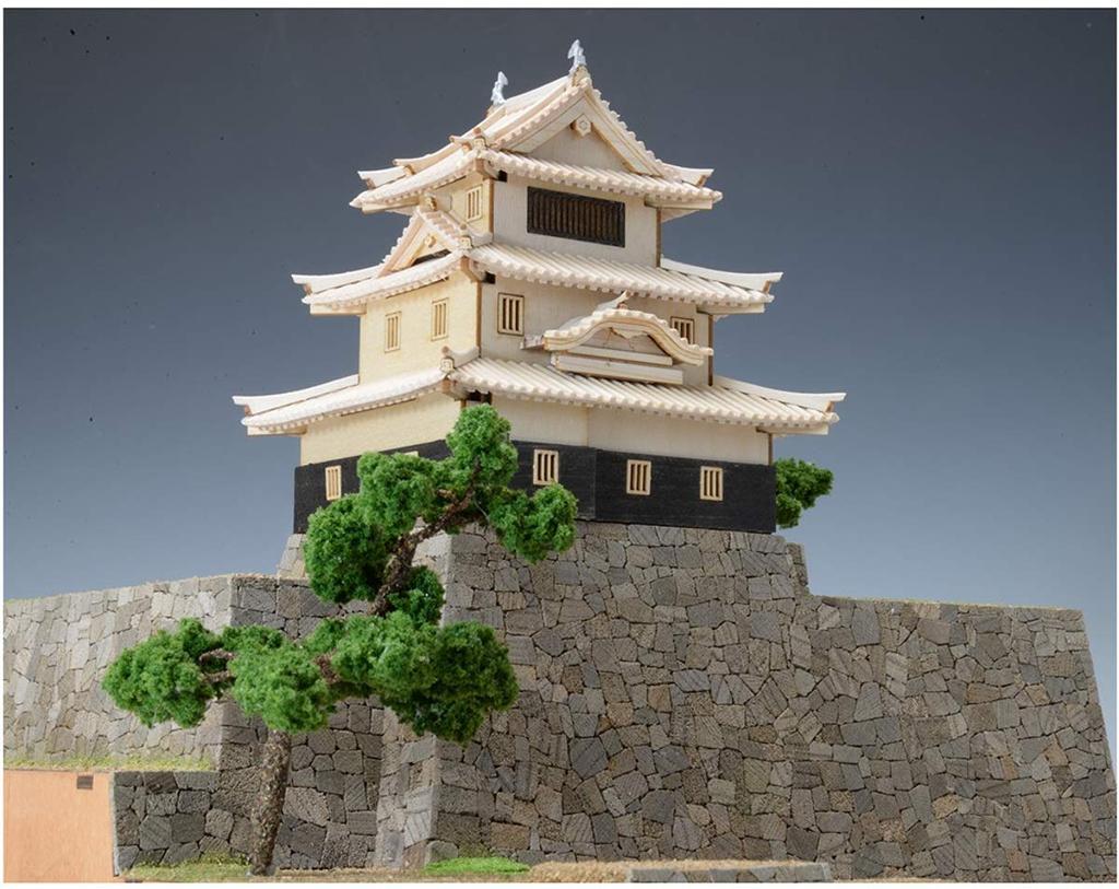 Woody Joe Marugame Castle Wooden Model Assembly Kit 1/150