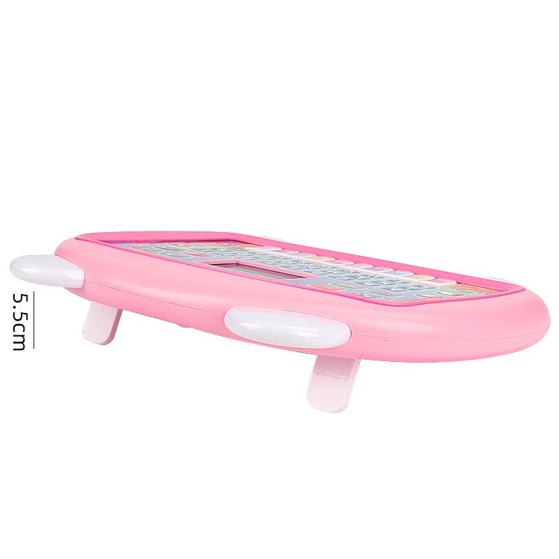 Версия на английском языке Светодиодный дисплей Детский планшетный компьютер Обучающая машина для чтения по точкам Игрушки, Мультяшная головоломка Машина для раннего обучения