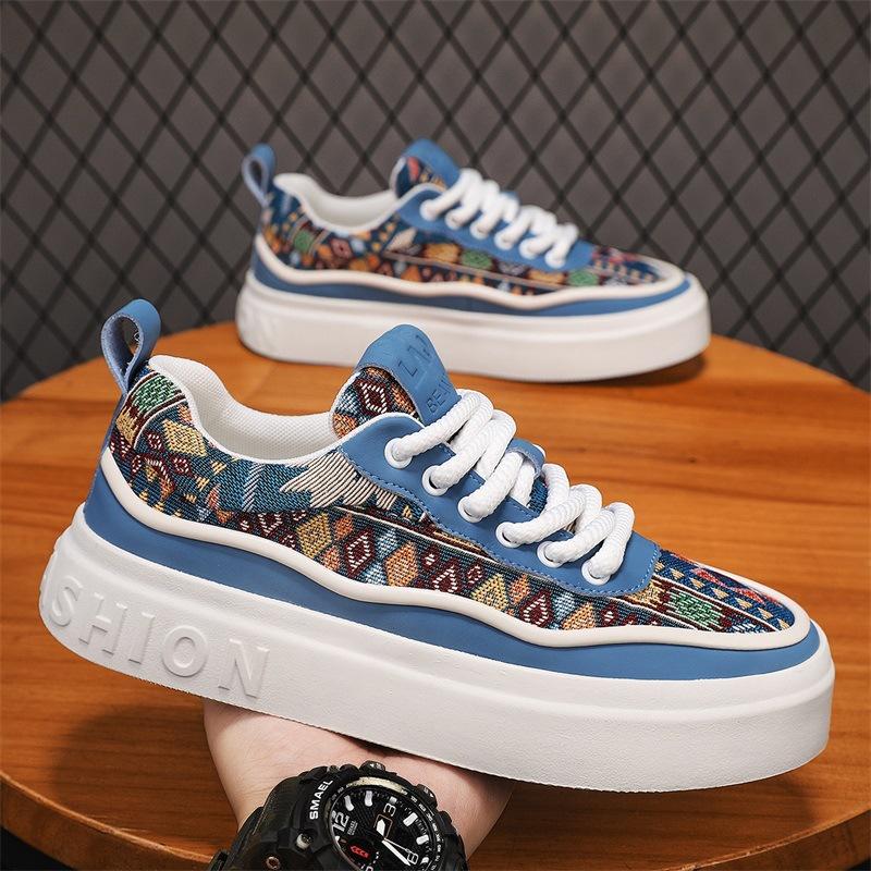 Мужская обувь повседневная обувь 2024 года мужская обувь лето новый модный тренд универсальные туфли на плоской подошве с низким верхом